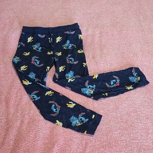 Disney Stitch Navy Blue Print Pajama Pants - Womens Medium